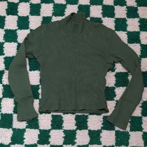 Big Bud Press Size Small Emerald Green Turtleneck